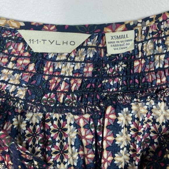 Anthropologie Peasant Blouse‎ Size XS Boho Top Thylo Kay Bohemian Popover Hippie - Picture 3 of 9